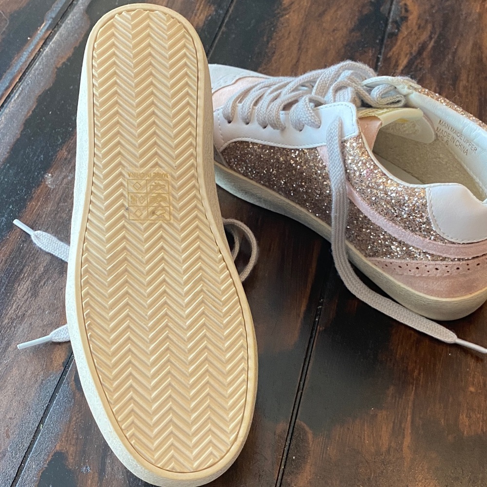 Mi.iM Glittery Pink and White Women's Sneakers - Picture 13 of 16